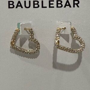 Baublebar NEW Pave Heart Earrings🔥 no offer item🔥